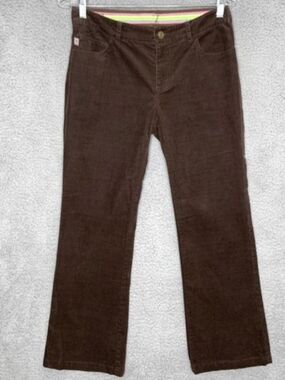 Lilly Pulitzer Brown Corduroy Trousers - Size 12